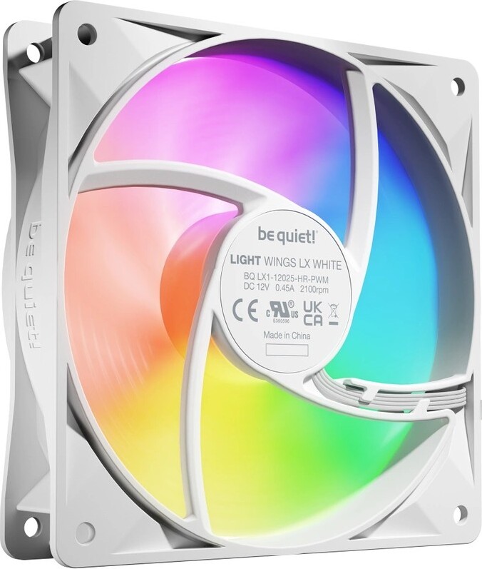 Be quiet light wings lx pwm high speed 776058 3 orig - be quiet! Light Wings LX PWM high-speed White 120mm Case Fan (White)