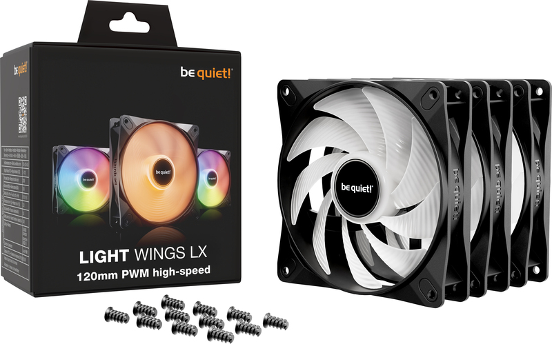 Be quiet light wings lx pwm high speed 777186 5 orig - be quiet! Light Wings LX 120mm PWM high-speed Triple-Pack Case Fan