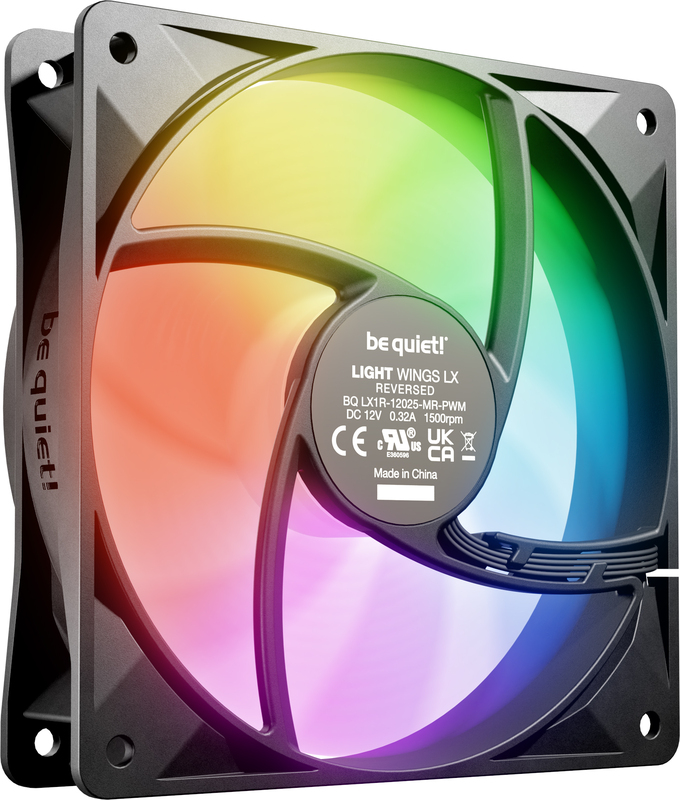 Be quiet light wings lx pwm reverse beh 4 orig - be quiet! Light Wings LX 120mm PWM Reverse Black Case Fan