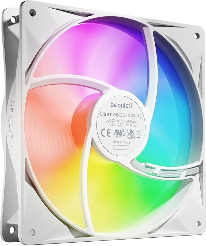 Be quiet light wings lx pwm triple pack 3 orig - Be quiet! Light Wings LX 140mm PWM White Triple Pack Case Fan
