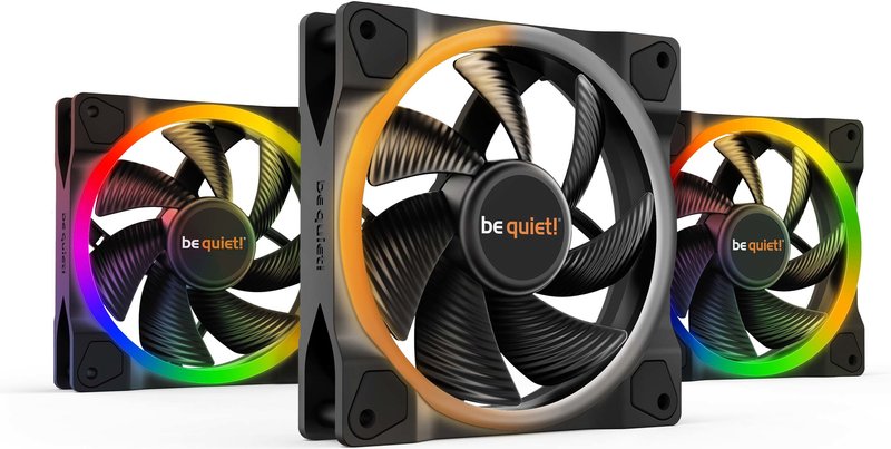 Be quiet light wings pwm case fan 776055 - Be quiet! Light Wings 120mm PWM Triple Pack Case Fan