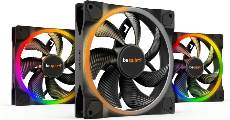 Be quiet light wings pwm case fan 776056 - Be quiet! Light Wings 140mm PWM Triple Pack Case Fan