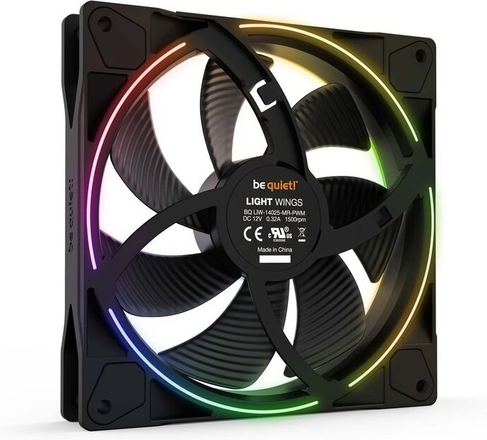 Be quiet light wings pwm case fan 777184 2 orig - be quiet! Light Wings 140mm PWM Case Fan