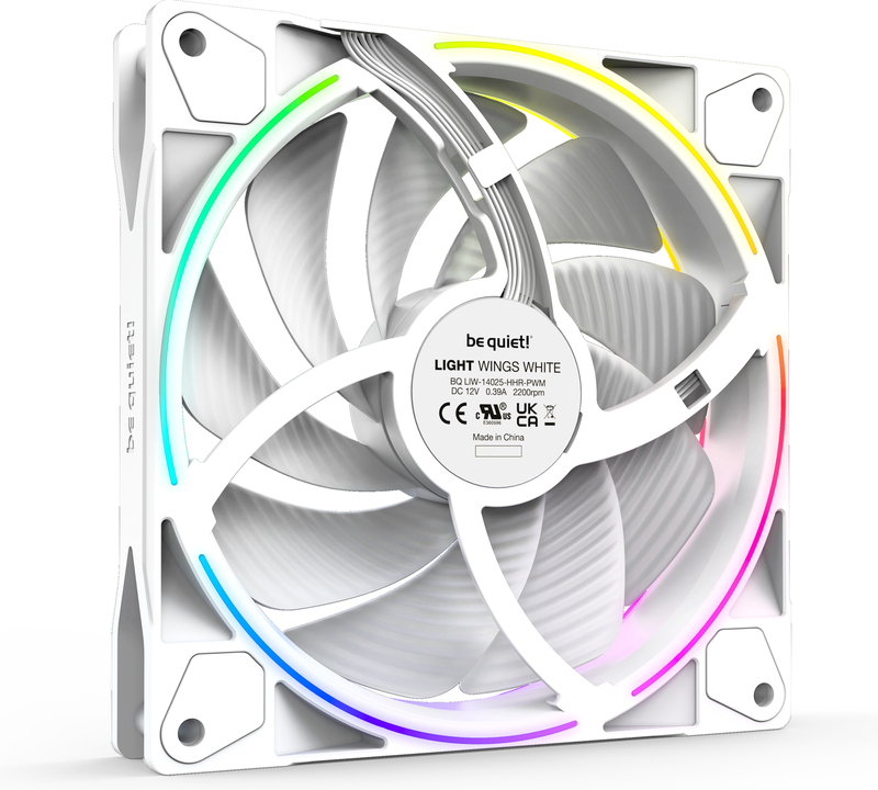 Be quiet light wings pwm high speed cas 777189 2 orig - be quiet! Light Wings White 140mm PWM High-Speed Triple Pack Case Fan