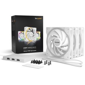 Light Wings White 120mm PWM high-speed Triple Pack - afbeelding 4
