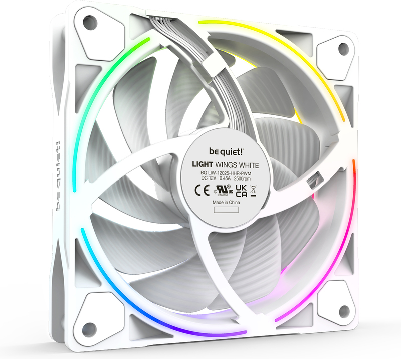 Be quiet light wings white pwm high spe 2 orig - be quiet! Light Wings White 120mm PWM high-speed Triple Pack Case Fan