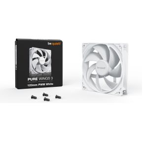 Pure Wings 3 120mm PWM White Case Fan - afbeelding 3