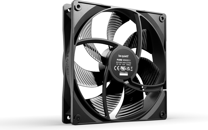 Be quiet pure wings 3 pwm case fan 776063 2 orig - be quiet! Pure Wings 3 140mm PWM Case Fan