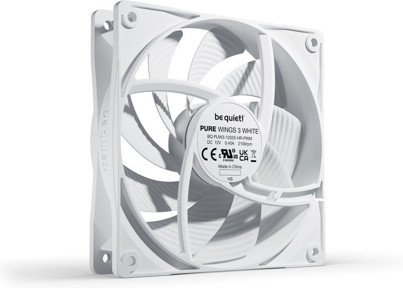 Be quiet pure wings 3 pwm high speed 777193 2 orig - be quiet! Pure Wings 3 120mm PWM High-Speed White Case Fan