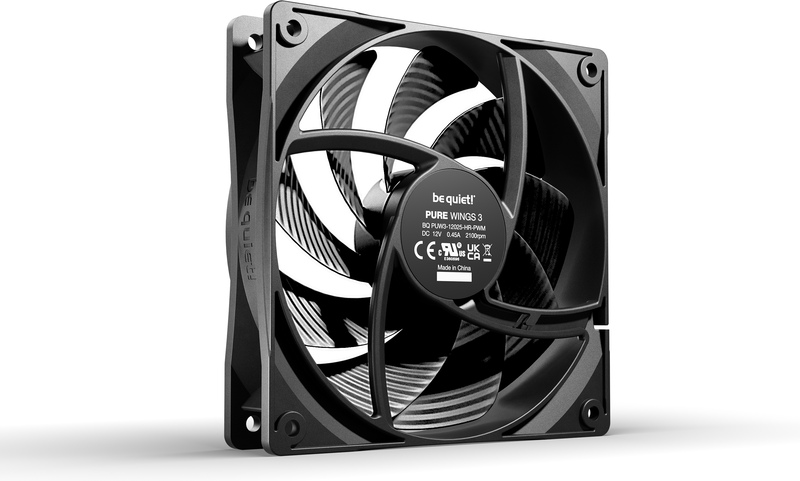 Be quiet pure wings 3 pwm high speed 777214 2 orig - Be quiet! Pure Wings 3 120mm PWM high-speed Case Fan