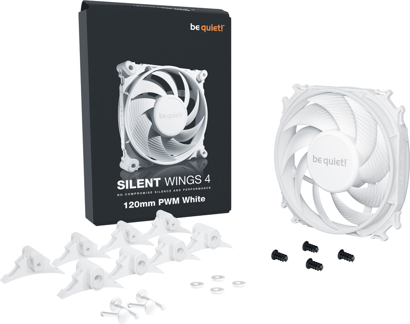 Be quiet silent wings 4 pwm case fan 776068 4 orig - Be quiet! Silent Wings 4 120mm PWM White Case Fan