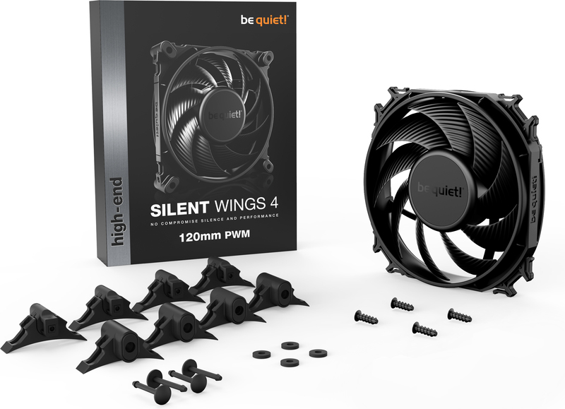 Be quiet silent wings 4 pwm case fan 777200 5 orig - be quiet! Silent Wings 4 120mm PWM Case Fan