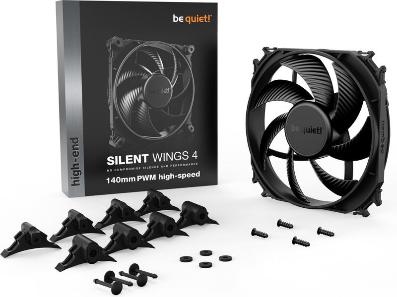 Be quiet silent wings 4 pwm high speed 777183 4 orig - be quiet! Silent Wings 4 140mm PWM high-speed Case Fan
