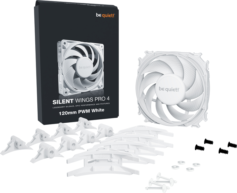 Be quiet silent wings pro 4 pwm behuizi 777217 4 orig - be quiet! Silent Wings Pro 4 120mm PWM White Case Fan