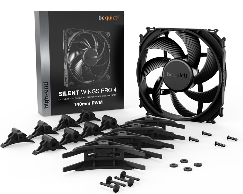 Be quiet silent wings pro 4 pwm case 776053 4 orig - Be quiet! Silent Wings Pro 4 140mm PWM Case Fan