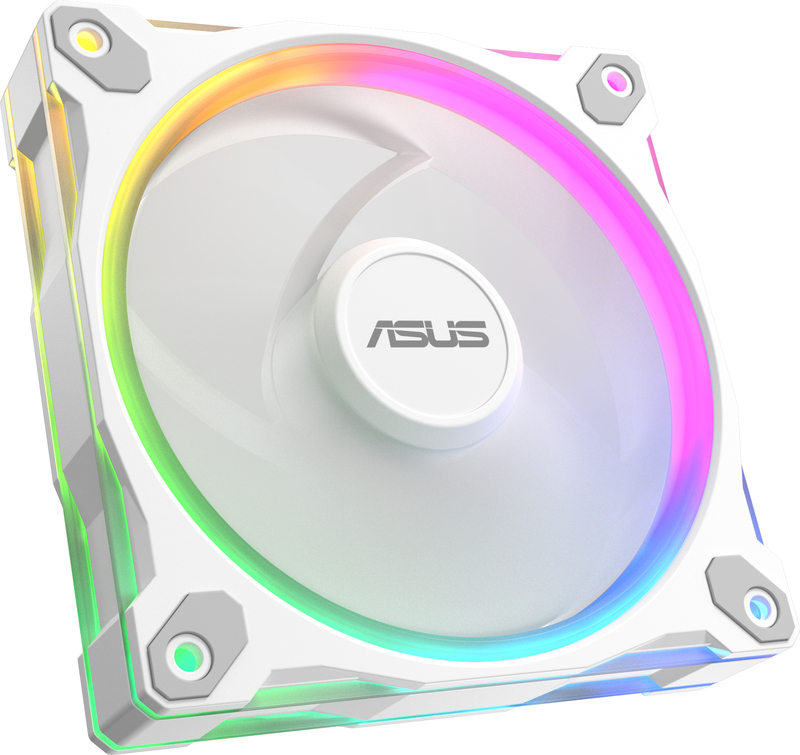 Box ventilator asus 90da00i3 b0900 2 orig - Box ASUS Prime MR120 ARGB White 120mm Case Fan (White)
