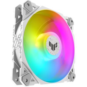 Box ventilator asus tuf tf120 whit 3 orig - ASUS TUF Gaming TF120 ARGB 120mm Case Fan (White)