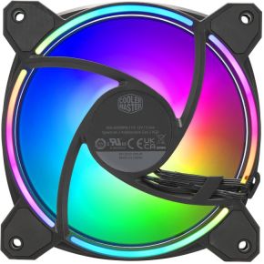MasterFan MF120 Halo² 3in1 Black Edition 120mm Case Fan (Black) - afbeelding 4