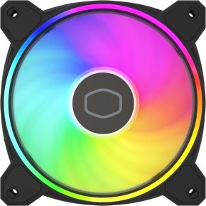 MasterFan MF120 Halo² Black 120mm Case Fan (Black) - afbeelding 2