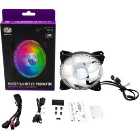 MasterFan MF120 Prismatic ARGB 120mm Case Fan (Black) - afbeelding 5
