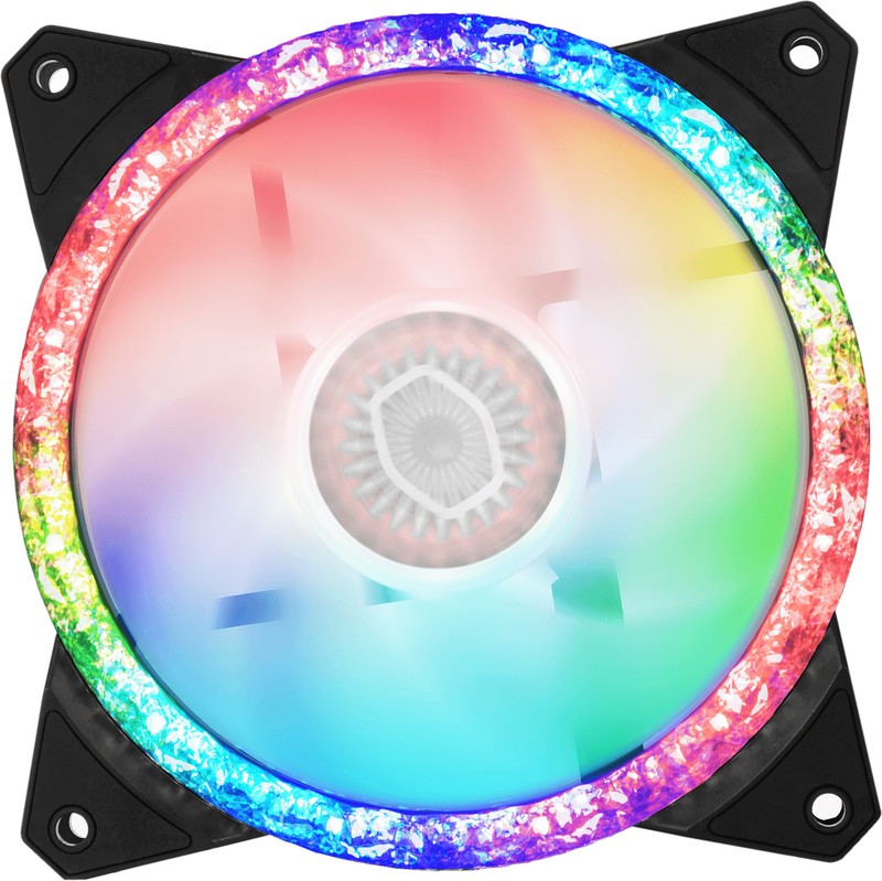 Cooler master masterfan mf120 prismatic vent 4 orig - Cooler Master MasterFan MF120 Prismatic ARGB 120mm Case Fan (Black)