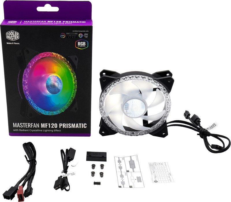 Cooler master masterfan mf120 prismatic vent 5 orig - Cooler Master MasterFan MF120 Prismatic ARGB 120mm Case Fan (Black)