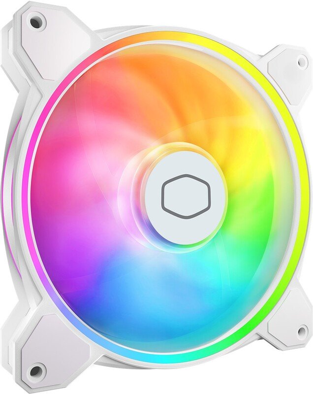 Cooler master masterfan mf140 halo2 wit - Cooler Master MasterFan MF140 Halo2 White 140mm Case Fan (White)