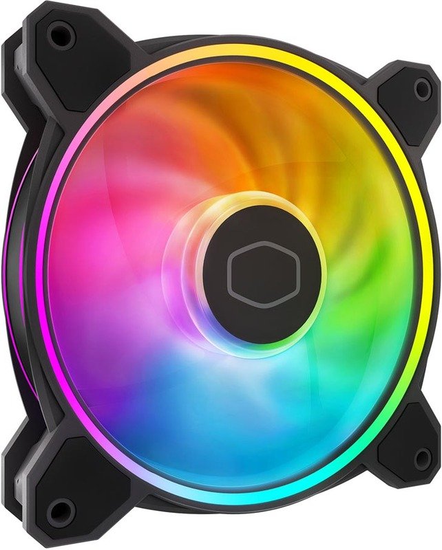 Cooler master mf120 halo2 behuizingsventilat - Cooler Master MasterFan MF120 Halo² Black 120mm Case Fan (Black)