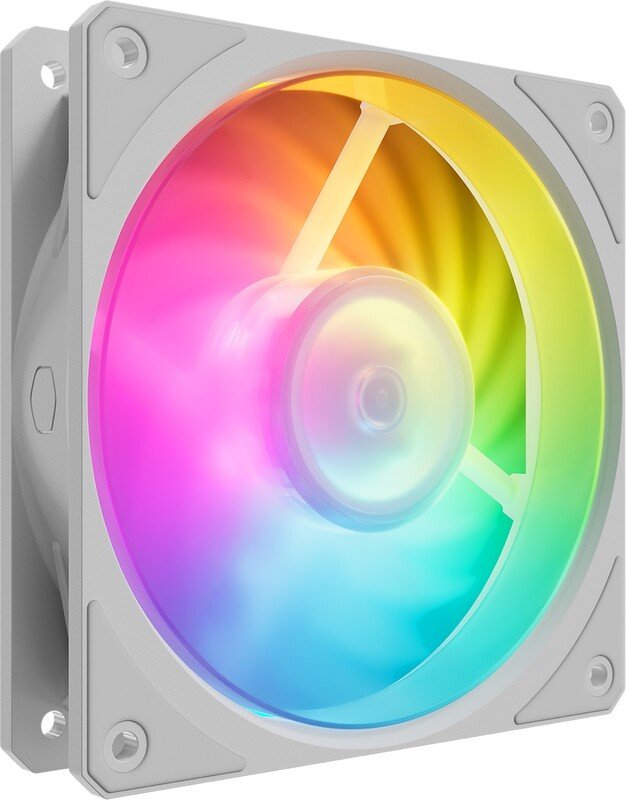 Cooler master mobius 120p white computer beh - Cooler Master Mobius 120P ARGB White High 120mm Case Fan (White)