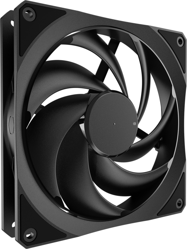 Cooler master mobius 140 black 140mm 4 orig - Cooler Master Mobius 140 Black Edition 140mm Case Fan (Black)