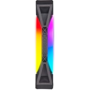 iCUE QL140 RGB PWM Dual Fan Kit with Lighting Node CORE 140mm Case Fan (Black) - afbeelding 3