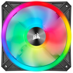 iCUE QL140 RGB PWM Dual Fan Kit with Lighting Node CORE 140mm Case Fan (Black) - afbeelding 4