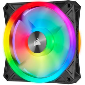 iCUE QL140 RGB PWM Dual Fan Kit with Lighting Node CORE 140mm Case Fan (Black) - afbeelding 5