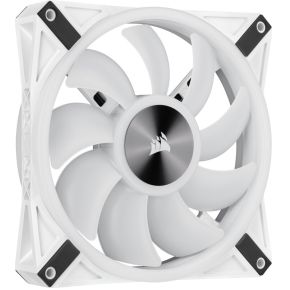 iCUE QL140 RGB PWM White Dual Fan Kit with Lighting Node CORE 140mm Case Fan (White) - afbeelding 2