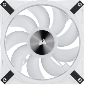 iCUE QL140 RGB PWM White Dual Fan Kit with Lighting Node CORE 140mm Case Fan (White) - afbeelding 3
