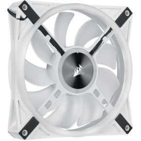 iCUE QL140 RGB PWM White Dual Fan Kit with Lighting Node CORE 140mm Case Fan (White) - afbeelding 6