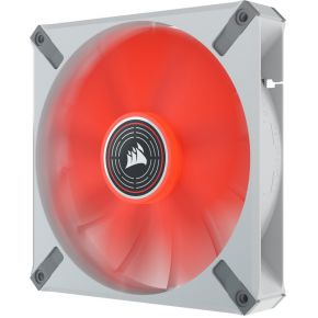 Corsair casefan ml140 led elite wit ro 2 orig - Corsair ML140 LED Elite 140mm Case Fan (White/Red)