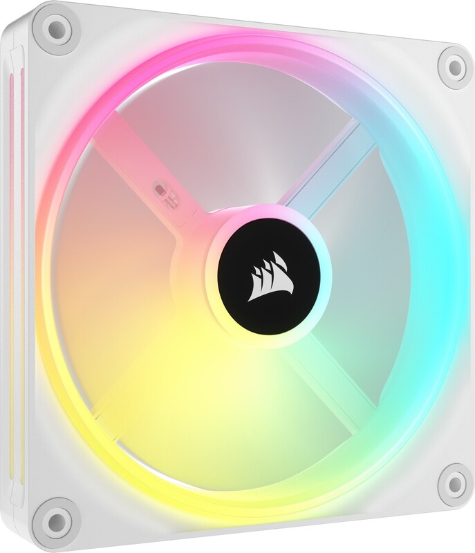 Corsair co 9051008 ww ventilatorhuis 1 2 orig - Corsair iCUE LINK QX140 RGB 140mm PWM Fans Starter Kit White Case Fan