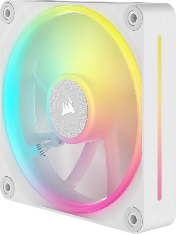 Corsair icue link lx120 case fan 776213 4 orig - Corsair iCUE LINK LX120 RGB PWM Fans Starter 120mm Case Fan (White)