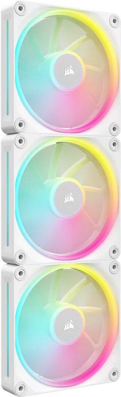 Corsair icue link lx120 case fan 776213 - Corsair iCUE LINK LX120 RGB PWM Fans Starter 120mm Case Fan (White)
