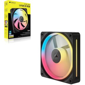 iCUE LINK LX120-R RGB 120mm PWM Fan - Reverse Blade, Black - afbeelding 2