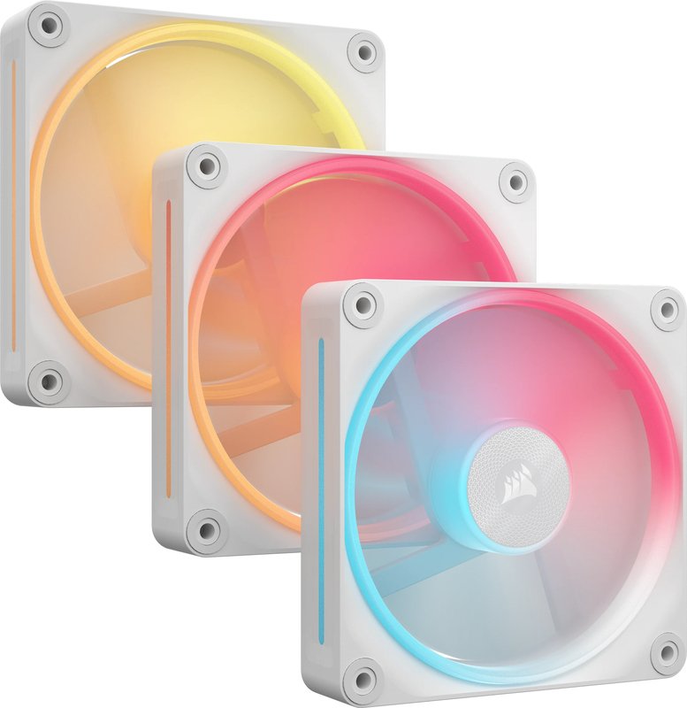 Corsair icue link lx120 r reverse star 776172 - Corsair iCUE LINK LX120-R RGB PWM (3-Pack) 120mm Case Fan (White)