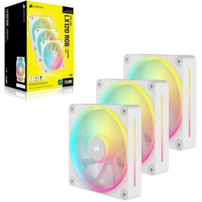 iCUE LINK LX120 RGB 120mm PWM Fans Starter Kit - White - afbeelding 5