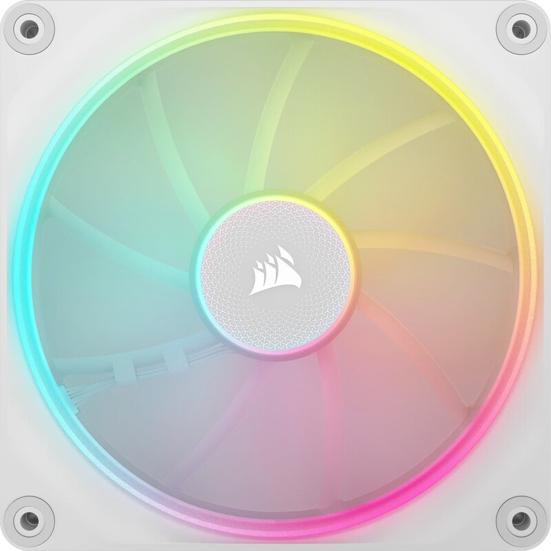 Corsair icue link lx140 case fan 776174 4 orig - Corsair iCUE LINK LX140 RGB PWM Fan Starter Kit 140mm Case Fan (White)