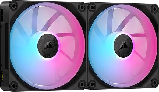 Corsair icue link lx140 case fan 776216 2 orig - Corsair iCUE LINK LX140 RGB PWM Fans Kit 140mm Case Fan (Black)