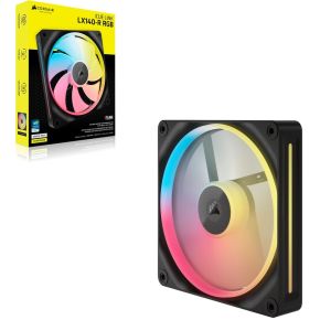 iCUE LINK LX140-R RGB 140mm PWM Reverse Fan Expansion - Black - afbeelding 2