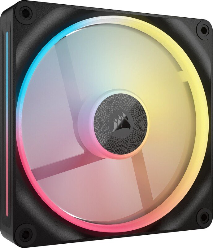 Corsair icue link lx140 r reverse case 776175 - Corsair iCUE LINK LX140-R RGB PWM Reverse Fan 140mm Case Fan (Black)