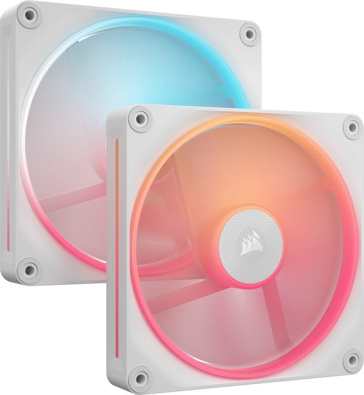 Corsair icue link lx140 r reverse star 776281 - Corsair iCUE LINK LX140-R RGB White Dual-pack 140mm Case Fan (White)