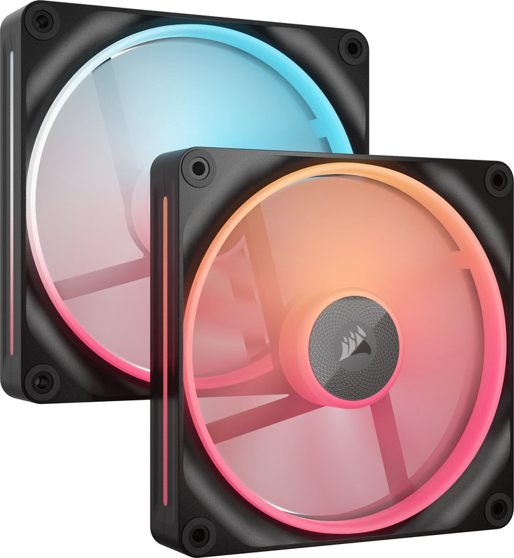 Corsair icue link lx140 r reverse star 776314 - Corsair iCUE LINK LX140-R RGB PWM Reverse Fans 140mm Case Fan (Black)
