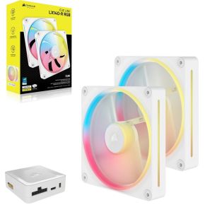 iCUE LINK LX140-R RGB White Dual-pack 140mm Case Fan (White) - afbeelding 3